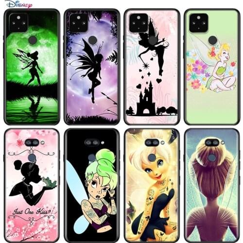 Cute Wendy Tinkerbell For Google Pixel 5 4 4A XL Shell For LG Q60 V60 V50 V50S V40 V35 V30 5G Black Soft Phone Case