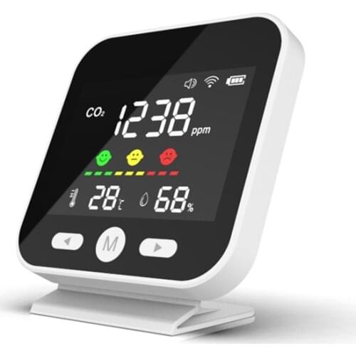 Mini Air Quality Monitor, Temperature Humidity Monitor, CO2 Meter Digital Carbon Dioxide TVOC HCHO Detector
