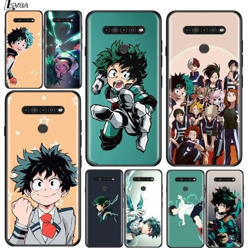 My Hero Academia for LG G8 G8S G8X V30 V35 V40 V50 V60 ThinQ Q60 K40 K50 K51 K61 K71 K92 K62 Soft Black Phone Case