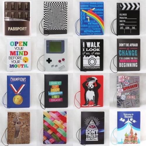 2020 New arrival New pattern Passport Covers Fashion style PU Leather Credit Card holder Passport Wallets Passport holder 14*10