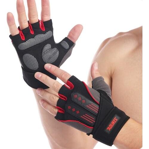 Unsex Cycling Men Women Half Finger Gloves Breathable Anti-shock Sports Gloves Anti-slip Anti-sweat MTB Bike Bicycle Glove