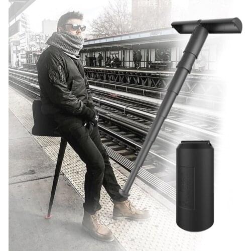 Portable Retractable Stool Queuing Artifact Travel Queuing Telescopic Stool Portable Seat Adjustable Folding Chair Outdoor Camp