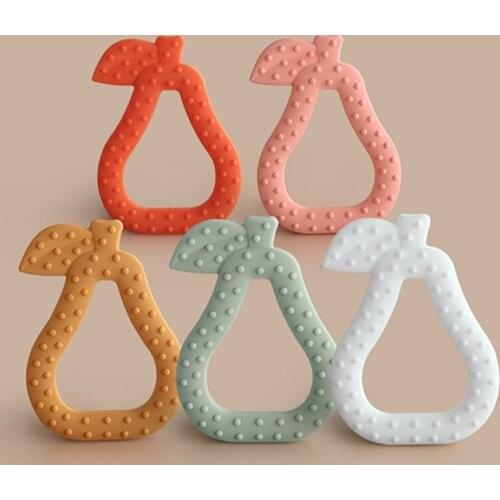 5 Pcs 5Pc Silicone Beads Baby Toys Baby Teethers for Teeth Babies Teething Soothing Teether for Babies Accessories Newborn Baby