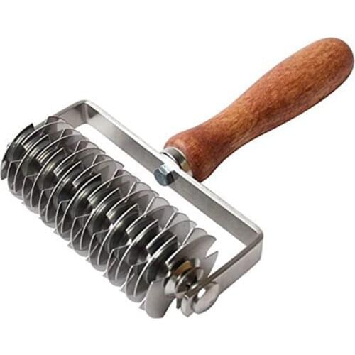 Stainless Steel Bread Pastry Lattice Roller Cutter Pizza Cookie Dough Roller Lattice Household Baking Pastry Tools Home