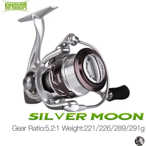 Kingdom Spinning Fishing Reel 800/1000/2000/3000 Series 5.2:1 10+1BB Max Drag 8-12KG Good Quality Fishing Reel For Pike Bass