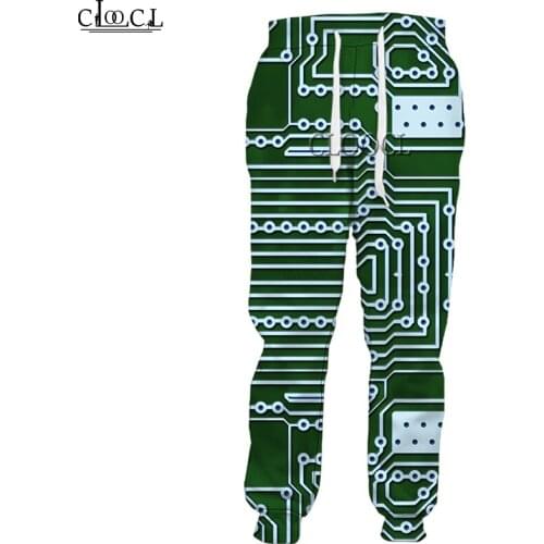 HX 2021 Newest Electronic Chip 3D Print Men Women Pants Fashion Casual Harajuku Unisex Sweatpants Hip Hop All-match Trousers
