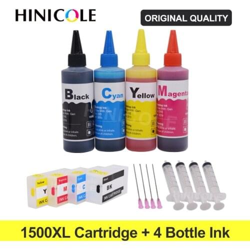 HINICOLE PGI 1500 PGI-1500 Compatible Refillable Ink Cartridge for Canon MAXIFY MB2050 MB2150 MB2350 MB2750 Printers pgi 1500 xl