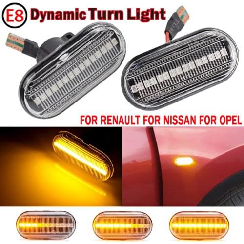 Led Dynamic Side Marker Turn Signal Lights For Dacia Duster Dokker Lodgy Renault Megane 1 Clio1 2 KANGOO ESPACE Smart Fortwo 453