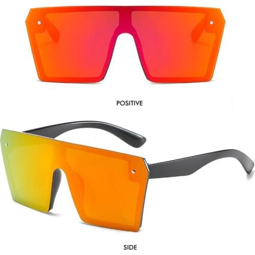 Trend Big Frame Square Reflective Glasses Unisex Sunglasses Outdoor Sports Equipment Colorful Cycling Sunglasses Dropshipping