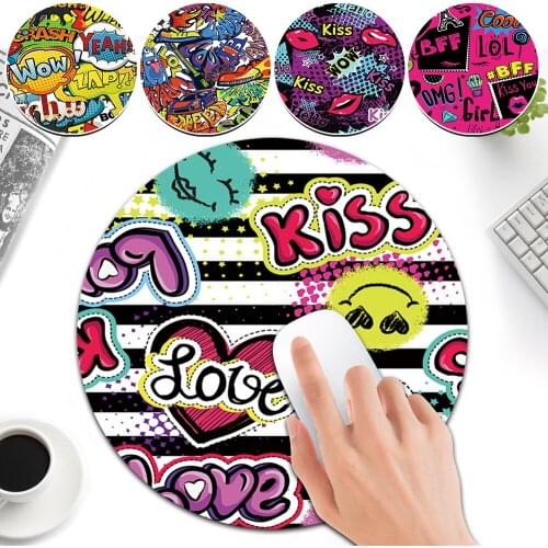 Universele Mouse Pad for Office Gaming Laptop High Quality Non-slip Waterproof 3D Pattern Small Mouse Mat 22 Cm Placemat