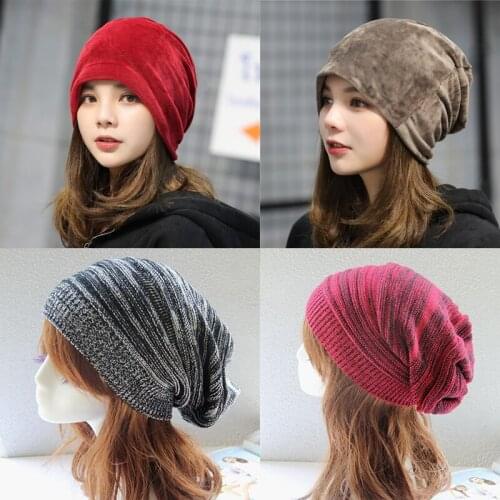 Female Hat Winter Caps Hats For Women Horns Ear Cute Crochet Braided Knit Beanies Hat Warm Cap Hat Fashion Casual Bonnet Winter