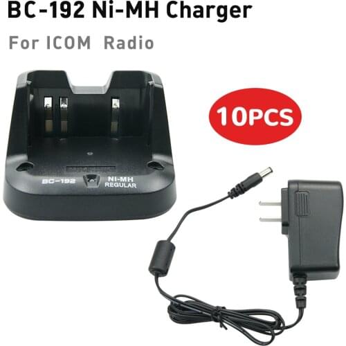 10X BC-192 Charger for ICOM F4102D F4103D IC-F3002 F4002 F3003 F4003 IC-F3001 F4001 F3003 F4003 F3103D Radio