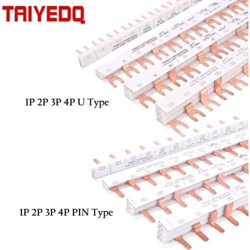 1P 2P 3P 4P DPN Copper Busbar PIN/U TYPE for Miniature Circuit Breaker MCB 63A Air switch terminal block
