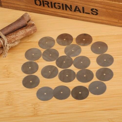 20Pcs 25mm Mini Drill HSS Stainless Steel Circular Saw Blades Cutting Discs Wheels for Wood Plastic Cutter Grinder Rotary Tools