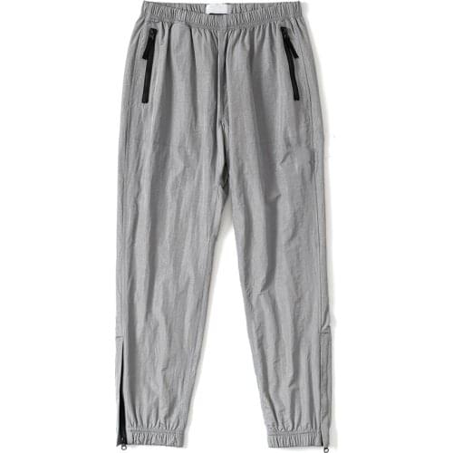 21ss Summer Mens Tooling Style Metal Nylon Sports Sweat Pants Jogger