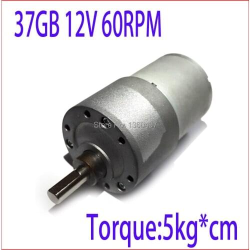 60RPM 37GB 37MM 12V High Torque Gear Box Powerful dc motor 12v Electric Motor 12v brushless dc motor fan electric boat motor