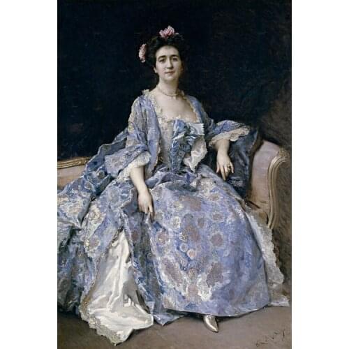 Free shipping classical noble court people women portrait oil painting canvas prints printed on canvas wall decoration pictures