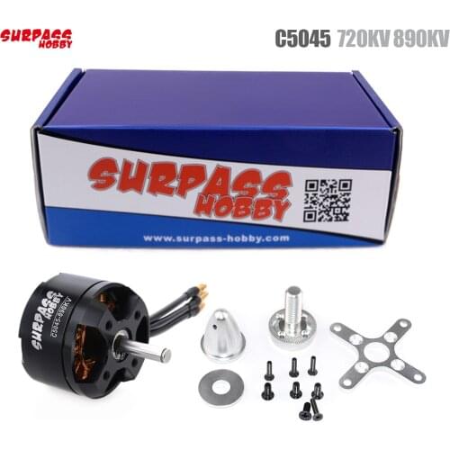 SURPASS HOBBY C5045 9T 5045 720KV 890KV Brushless Motor Brushless Motor for RC Airplane Fixed-wing Glider Aircraft