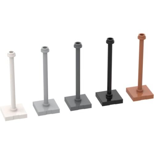 BuildMOC 98549 2 x 2 x 6.2 Stud with rod and stop ring For Building Blocks Parts DIY Construction Cr