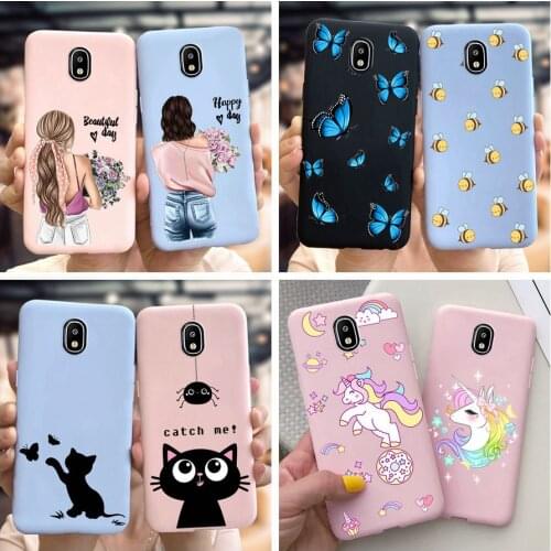 For Samsung Galaxy J5 2017 J530 SM-J530F Case Cute Cartoon Cats Unicorn Butterfly Bee Soft Cover for Samsung J5 2017 J530F Funda