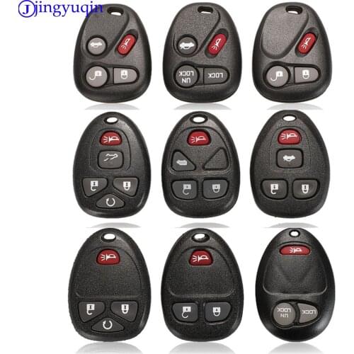 Jingyuqin For Buick Hummer H3 GMC For Chevrolet Colorado Isuzu Car Key Case 3/4/5 Buttons Remote Key Shell Cover Fob Blank