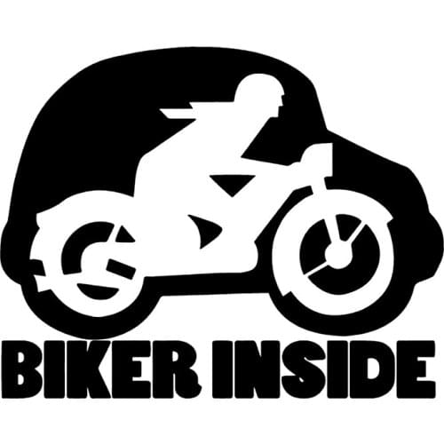 S50706# Various Sizes/Colors Car Stickers Vinyl Decal Biker Inside Motorcycle Decorative Accessories Creative