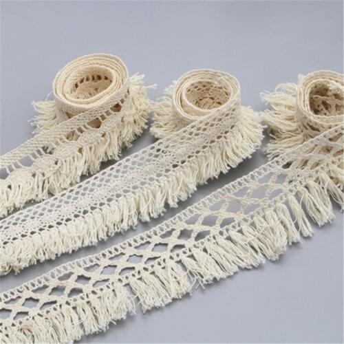 DIY Floral White Cotton Lace Trim Edge Ribbon Wedding Sewing Craft Embroidery
