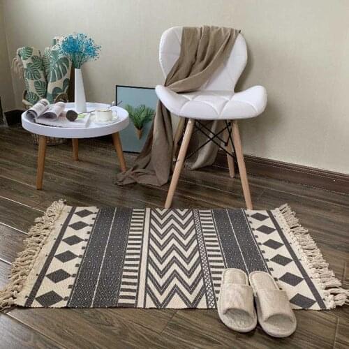 Tassel Weave Home Foot Carpets Welcome Entrance Carpet Kids Room Play Rugs