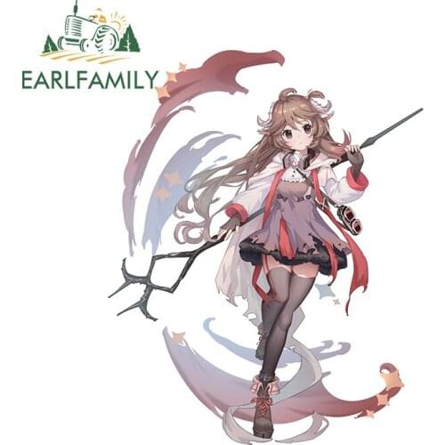 EARLFAMILY 13cm x 10.3cm for Arknights Camper Vinyl Car Stickers Window Trunk Anime VAN Scratch-proof Camper Window Truck Decal