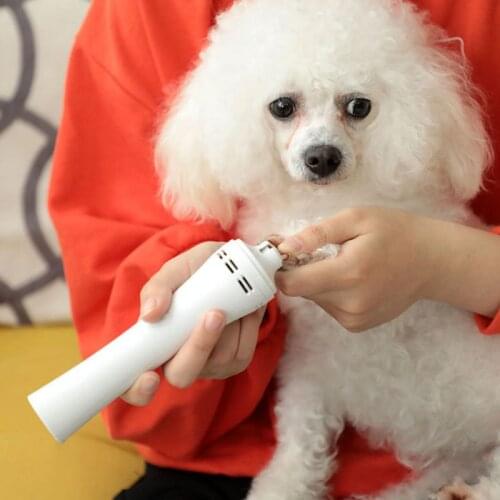 Electric Pet Dog Nail Grinder Cat Dog Painless Paws Trimmer Clipper Polisher USB Rechargeable Grooming For Small Medium Dogs C42