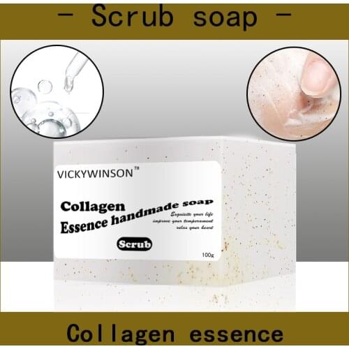 Carnosine essence scrub soap handmade Soap 100g Amino acid soaps Moisturizing Nourishing Hyaluronic Acid Deep Repair Pores Acne