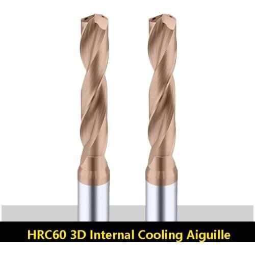 BEYOND Internal Cooling Aiguille 3D Straight Shank Twist Drill Alloy Bit Tungsten Steel Three Times Diameter 3.3-20mm