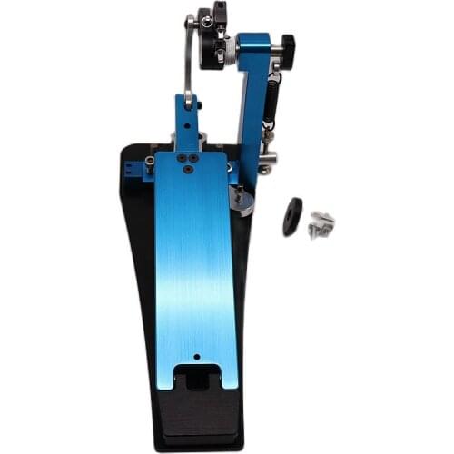 NEW Aluminium alloy drum pedal single pedal blue color silver color high quality with small flaw