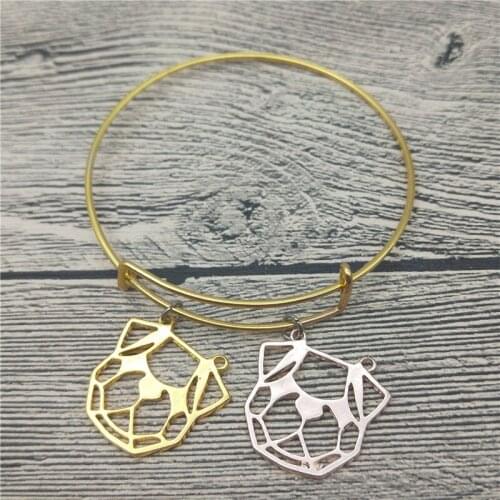 New Origami Pug Bangles Cute Origami Pug Bangles Bracelets Fashion Animal Pet Jewellery