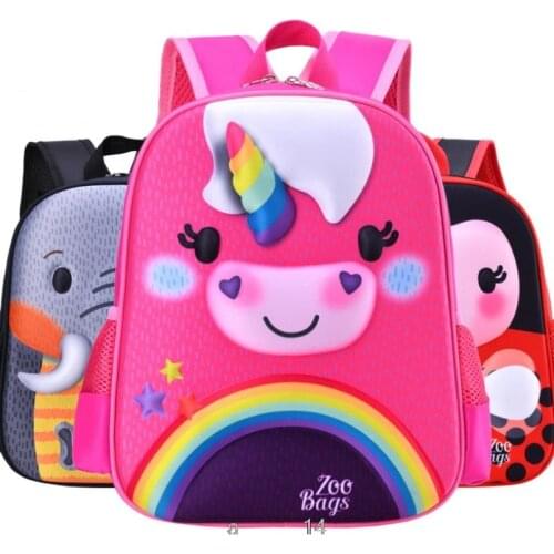 Disney new kindergarten school bag cartoon boys girls baby childrens backpack cute child backpack girls bags