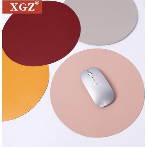XGZ Pure Color Mouse Pad Players Can Use Waterproof Countertop Computer Cute and Clear Round for Students