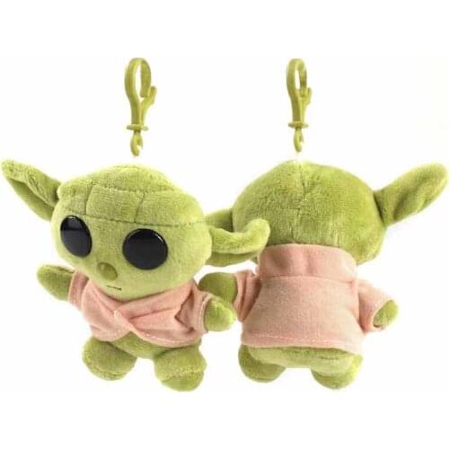 2Pcs/Lot 11cm Star Wars Baby Yoda Plush Toys Stuffed Soft Dolls Pendants Birthday Gift for Children