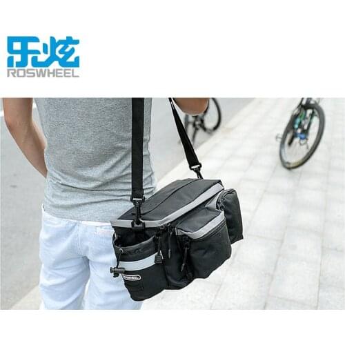ROSWHEEL bicycle Pannie Rear Seat Trunk Bag Bag Bike Rack Bag Large Capacity 3 IN ONE Multi-functional Riding storage bags