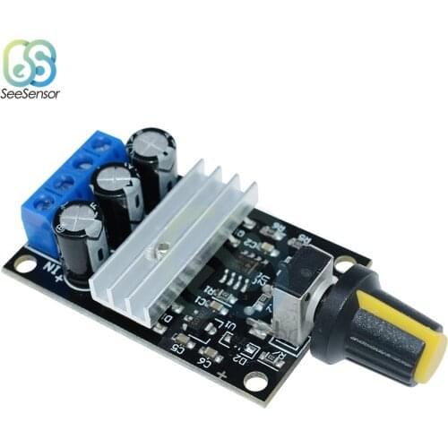 DC 6V 12V 24V 28V PWM Motor Speed Controller Regulator 6-28V 3A 80W Adjustable Variable Speed Control With Potentiometer Switch