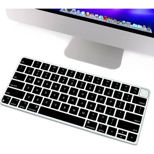 Silicone Keyboard Cover skin Protector for Apple iMac 24 Inch 2021 Newest Magic Keyboard with Touch ID A2449 M1 Chip 2021