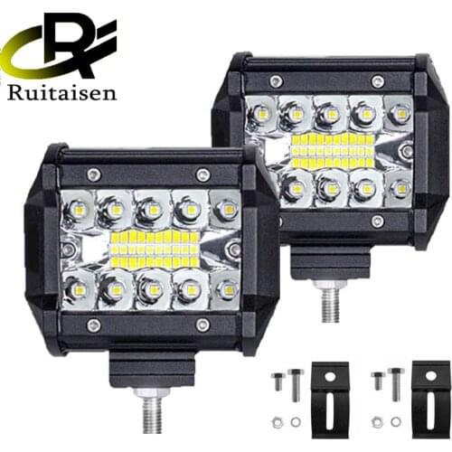 RUITAISEN-4 Inch 60W Led Light Bars Combo Beam LED Work Light Bar Waterproof For Driving Offroad Boat Car Tractor Truck SUV ATV