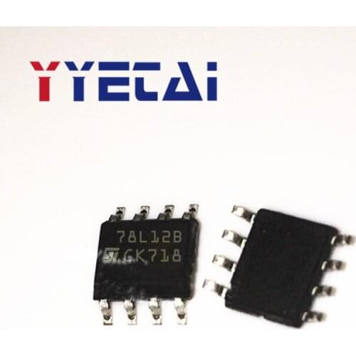 TAI 5PCS 78L12B L78L12ABD13TR SOP8 new three-terminal regulator tube chip