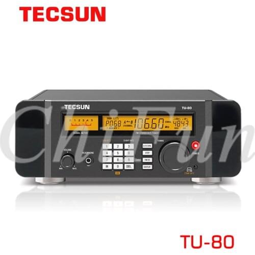 Tecsun TU-80 HIFI FM Broadcast Audio Tuner DSP Signal Processing 64~108MHz Frequency 0.1MHz/0.01MHz Tuning
