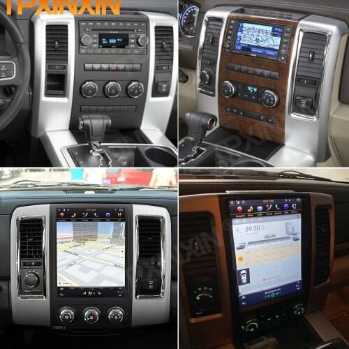 Tesla Android Video Player For Dodge RAM 1500 2500 2008 2009 2010 2011-2019 GPS Navi Auto Audio Stereo Radio Receiver Head Unit