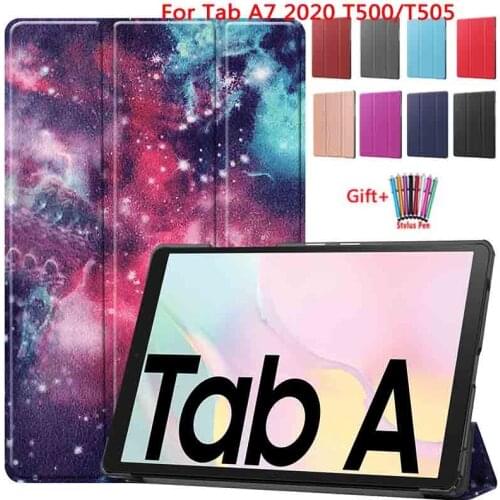 For Samsung Galaxy Tab A7 2020 10.5 Cases T500 T505 Universal Stand Tablet Smart Leather Cover For Galaxy SM-T500 SM-T505 Fundas