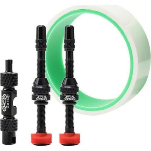 Universal Bicycle Tire Repair Kit With Presta Valve & Tyre Pad Multi-Function Repair Tool MTB Road Bicycle Bike Accessories