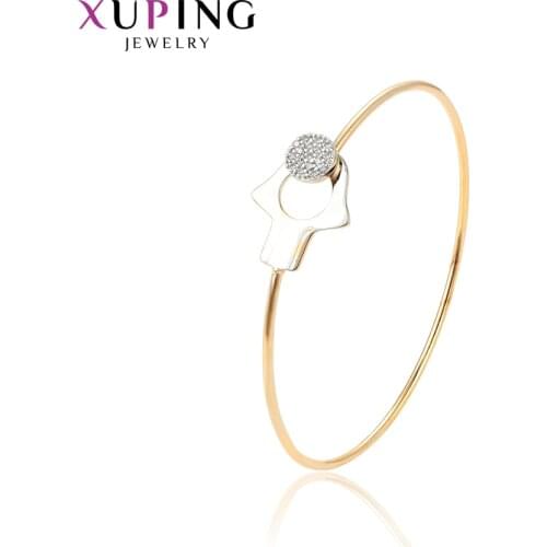Xuping Jewelry Fashion New Arrival Charm Design Bangle for Women Girl Gifts 52187
