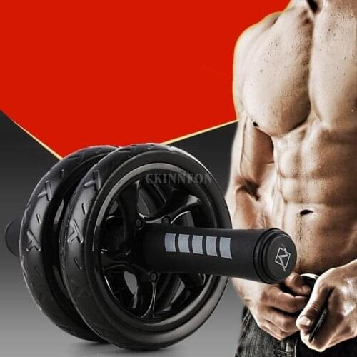 10Pcs/Lot New Keep Fit Wheels No Noise Abdominal Wheel Ab Roller With Mat For Exercise Fitness Equipment