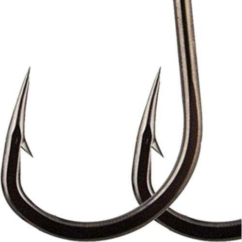 100Pcs/set Sea Fishhook Tackle Circle Fishing Catfish Hooks Thick Sharp Strong Carbon Steel Sharp Japan Hook Fish Tool J