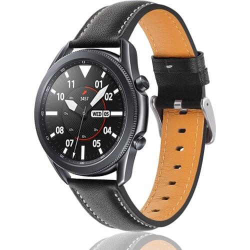 20 22mm galaxy watch 3 45mm 41mm band for samsung galaxy watch 46mm gear s3 Frontier huawei gt2e leather strap active 2 correa